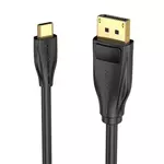 Kép 2/4 - USB-C to DisplayPort 1.4 Cable Vention CGYBG, 1,5m, 8K 60Hz/4K 120Hz (black)