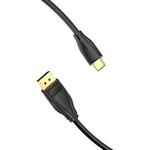 Kép 3/4 - USB-C to DisplayPort 1.4 Cable Vention CGYBG, 1,5m, 8K 60Hz/4K 120Hz (black)