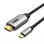 Kép 3/4 - USB-C do HDMI 2.0 Cable Vention CRBBG 1,5m, 4K 60Hz (black)