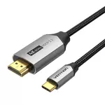 Kép 3/4 - USB-C do HDMI 2.0 cable Vention CRBBH 2m, 4K 60Hz (black)