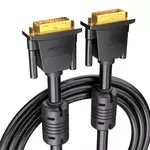 Kép 1/6 - DVI (24+1) Cable Vention EAABF 1m, 2K 60Hz (black)