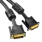 Kép 5/6 - DVI (24+1) Cable Vention EAABF 1m, 2K 60Hz (black)
