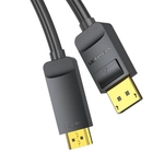 Kép 3/6 - DisplayPort 1.2 to HDMI 1.4 Cable Vention HAGBH 2m, 4K 30Hz (Black)