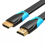 Kép 1/3 - Flat HDMI Cable Vention VAA-B02-L075, 0.75m, 4K 60Hz (Black)
