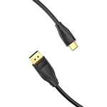 Kép 2/4 - USB-C to DisplayPort 1.4 Cable Vention CGYBH, 2m, 8K 60Hz/4K 120Hz (black)