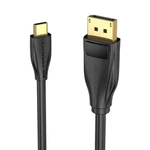 Kép 3/4 - USB-C to DisplayPort 1.4 Cable Vention CGYBH, 2m, 8K 60Hz/4K 120Hz (black)