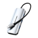 Kép 2/2 - USB-C Docking Station to HDMI, VGA, 3x USB 3.0, PD 0.15m Vention TOIHB (gray)