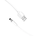 Kép 2/3 - Tápkábel USB 2.0 és DC 5,5 mm-es hüvelyes csatlakozó 5V Vention CEYWG 1,5m (fehér)