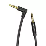 Kép 1/2 - Cable Audio AUX 3.5mm to 90° 3,5mm Vention BAKBG-T  1.5m  Black