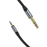 Kép 3/4 - Cable Audio 3.5mm TRS to 6.35mm Vention BAUHH 2m Gray