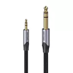 Kép 2/4 - Cable Audio 3.5mm TRS to 6.35mm Vention BAUHJ 5m Gray