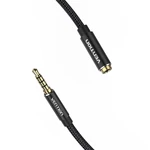 Kép 3/4 - Cable Audio TRRS 3.5mm Male to 3.5mm Female Vention BHCBF 1m Black