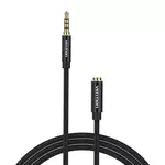 Kép 1/4 - Cable Audio TRRS 3.5mm Male to 3.5mm Female Vention BHCBI 3m Black