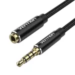 Kép 4/4 - Cable Audio TRRS 3.5mm Male to 3.5mm Female Vention BHCBJ 5m Black