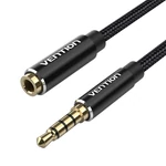 Kép 4/4 - Kábel Audio TRRS 3.5mm férfi 3.5mm női Vention BHCBJ 5m Fekete