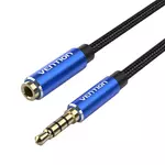 Kép 4/4 - Cable Audio TRRS 3.5mm Male to 3.5mm Female Vention BHCLG 1,5m Blue