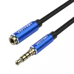 Kép 4/4 - Cable Audio TRRS 3.5mm Male to 3.5mm Female Vention BHCLH 2m Blue