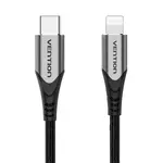 Kép 1/5 - USB-C 2.0 to Lightning Cable Vention TACHH 2m MFi Gray