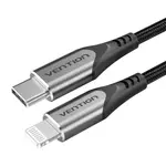 Kép 5/5 - USB-C 2.0 to Lightning Cable Vention TACHH 2m MFi Gray