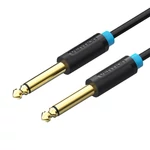 Kép 3/3 - Audio kábel TS 6.35mm Vention BAABJ 5m (fekete)