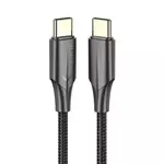 Kép 2/4 - USB-C 2.0 to USB-C Cable Vention TAUBH 2m, 3A, LED Black