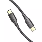 Kép 3/4 - USB-C 2.0 to USB-C Cable Vention TAUBH 2m, 3A, LED Black