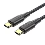 Kép 4/4 - USB-C 2.0 to USB-C Cable Vention TAUBH 2m, 3A, LED Black