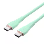 Kép 2/2 - USB-C 2.0 to USB-C Cable Vention TAWGF 1m, PD 100W,  Green Silicone