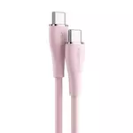 Kép 1/2 - USB-C 2.0 to USB-C Cable Vention TAWPF 1m, PD 100W, Pink Silicone