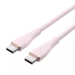 Kép 2/2 - USB-C 2.0 to USB-C Cable Vention TAWPF 1m, PD 100W, Pink Silicone