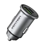 Kép 1/4 - Dual Port Car Charger USB-A, USB-C Vention FFBH0 18/20W Gray