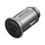 Kép 3/4 - Dual Port Car Charger USB-A, USB-C Vention FFBH0 18/20W Gray