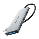 Kép 3/6 - USB-C to HDMI, 3x USB 3.0, SD, TF, PD Hub Vention TOPHB 0.15m Gray