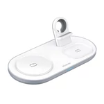 Kép 1/5 - Vezeték nélküli töltő Mcdodo CH-7060 3 az 1-ben 15W (mobil/TWS/Apple watch) (fehér)