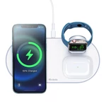 Kép 3/5 - Vezeték nélküli töltő Mcdodo CH-7060 3 az 1-ben 15W (mobil/TWS/Apple watch) (fehér)