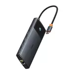 Kép 3/9 - Baseus Adapter Hub 10 az 1-ben USB-C - 2xHDMI, 3xUSB-A, USB-C, RJ45, SD/TF, PD (fekete)