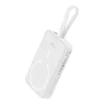 Kép 5/9 - Powerbank Baseus Magnetic Mini 10000mAh, USB-C 20W MagSafe (white)