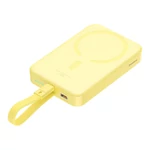 Kép 4/9 - Baseus Magnetic Mini Powerbank, 10000mAh, USB-C, 20W, MagSafe (sárga)