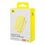 Kép 8/9 - Baseus Magnetic Mini Powerbank, 10000mAh, USB-C, 20W, MagSafe (sárga)