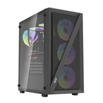 Kép 1/4 - Darkflash DK 260 Air Mesh számítógépház (fekete)