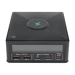 Kép 3/5 - BlitzWolf 868H hálózati töltő, 2xUSB-A, 3xUSB-C, 160W (fekete)