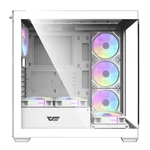 Kép 2/8 - Darkflash DS900 számítógépház (fehér) + 7 ARGB ventilátorok