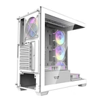 Kép 6/8 - Darkflash DS900 számítógépház (fehér) + 7 ARGB ventilátorok
