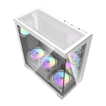 Kép 7/8 - Darkflash DS900 számítógépház (fehér) + 7 ARGB ventilátorok