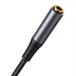 Kép 2/6 - Joyroom SY-A09 AUX extension cable 3.5mm mini jack female to 3.5mm mini jack male, braided, 1.2m (black)