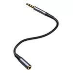 Kép 6/6 - Joyroom SY-A09 AUX extension cable 3.5mm mini jack female to 3.5mm mini jack male, braided, 1.2m (black)