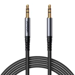 Kép 1/4 - Joyroom SY-A08 AUX cable 3.5mm mini jack to 3.5mm mini jack, braided, 1.2m (black)
