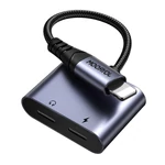 Kép 3/7 - 2-in-1 Audio adapter Joyroom SY-L02 Lightning to Double Lightning (black)