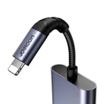 Kép 4/7 - 2 az 1-ben audio adapter Joyroom SY-L01 Lightning 3.5mm + Lightning (fekete)