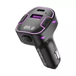 Kép 1/5 - Car charger XO BCC12 Bluetooth MP3+5V3.1A 15W (black)